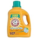 ARM & HAMMER Sensitive Skin Laundry Detergent with Hypoallergenic Fragrance, Fresh Scent Liquid Laundry Detergent, 144.5 Fl Oz Bottle