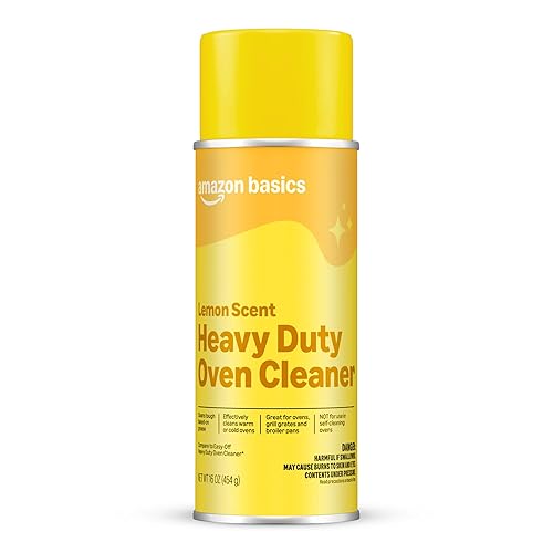 Amazon Basics Heavy Duty Oven Cleaner, Lemon Scented, 16 oz, Pack of 1