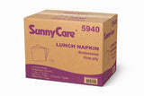 Sunnycare #5940 Premium Luncheon Napkin Embossed One-ply 1/4 Fold 11.5"x12.5" ;250sheets/pack;24packs/case;6000/case