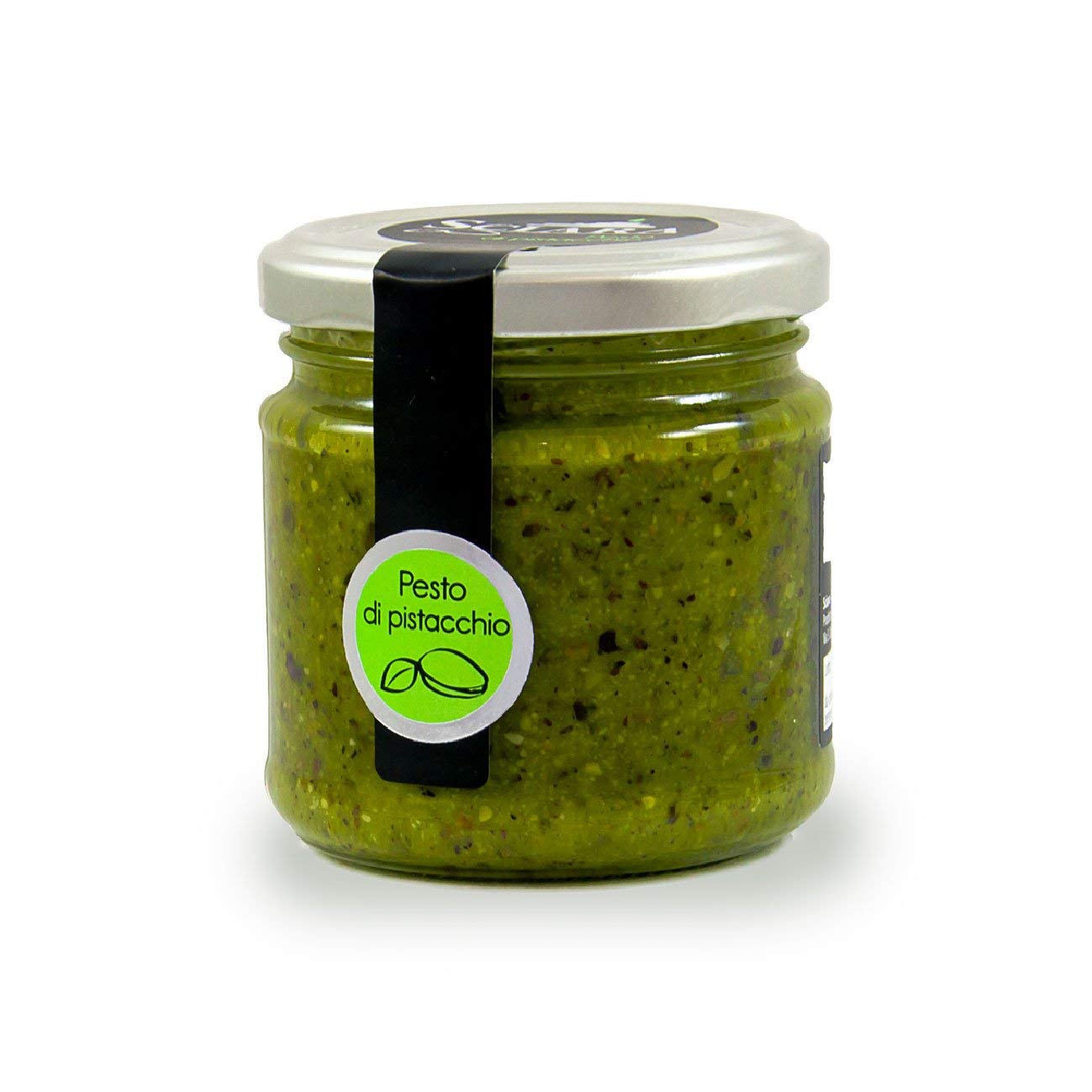 Sciara | Sicilian Pistachio Pesto | Premium Quality Pistachio from Bronte, Italy | Glass Jar 190g (6.7 oz) (Pack of 2)