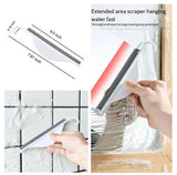 2Pcs Mini Squeegee with Hanging Hook, Bathroom Shower Mirror Squeegee for Tiles, Silicone Small Kitchen Countertop Sink Wiper Scrape Cleaner Tool
