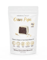 White Chocolate Brownie Pops (Full Case) Gluten-Free, High Protein (10g), Low Sugar, Guilt-Free Snack with Clean Ingredients - No Seed Oils - Kid