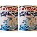 Two-Pack of Dehydrated Water Cans. A must have for Camping & Survival Supply. Funny Gag Gift & Adult Stocking Stuffer for all ages of adults