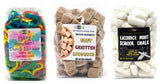 Dutch Licorice Favoritves Collection - Total wt. 32(Oz), Include: Fruity Spaghetti, Griotten Cubes, Chalk Licorice bites.