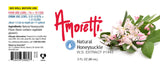 Amoretti - Natural Honeysuckle Extract Water Soluble 2 oz - Highly Concentrated & Perfect For Pastry, Savory, Brewing, and more, Preservative Free