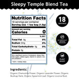 Buddha Teas - Sleepy Temple Blend - Organic Herbal Tea - For Health & Wellbeing - Blend of Herbs & Flowers - Clean Ingredients - Caffeine Free - OU