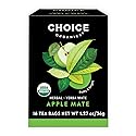 Choice Organic Teas Apple Mate Tea - Compostable - Contains Caffeine - 48 Organic Yerba Mate Tea Bags (Pack of 3)