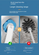 Disposable Toilet Brush, Disposable Toilet Cleaning System, Disposable Bathroom Brush with 30 Replacement Heads, Toilet Brush and Seat Cover Set