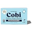 Cobi Biodegradable Non-Toxic Dryer Sheets - Naturally Scented Cotton Dryer Sheets - Eco-Friendly, Plant-Based, Plastic-Free (96, Scented)