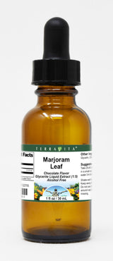 Marjoram Leaf Glycerite Liquid Extract (1:5) - Chocolate Flavored (1 oz, ZIN: 522705) - 3 Pack