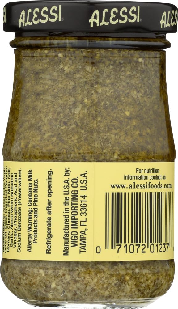Alessi Pesto, 3.5-Ounce Glass Jars (Pack of 12) by Alessi