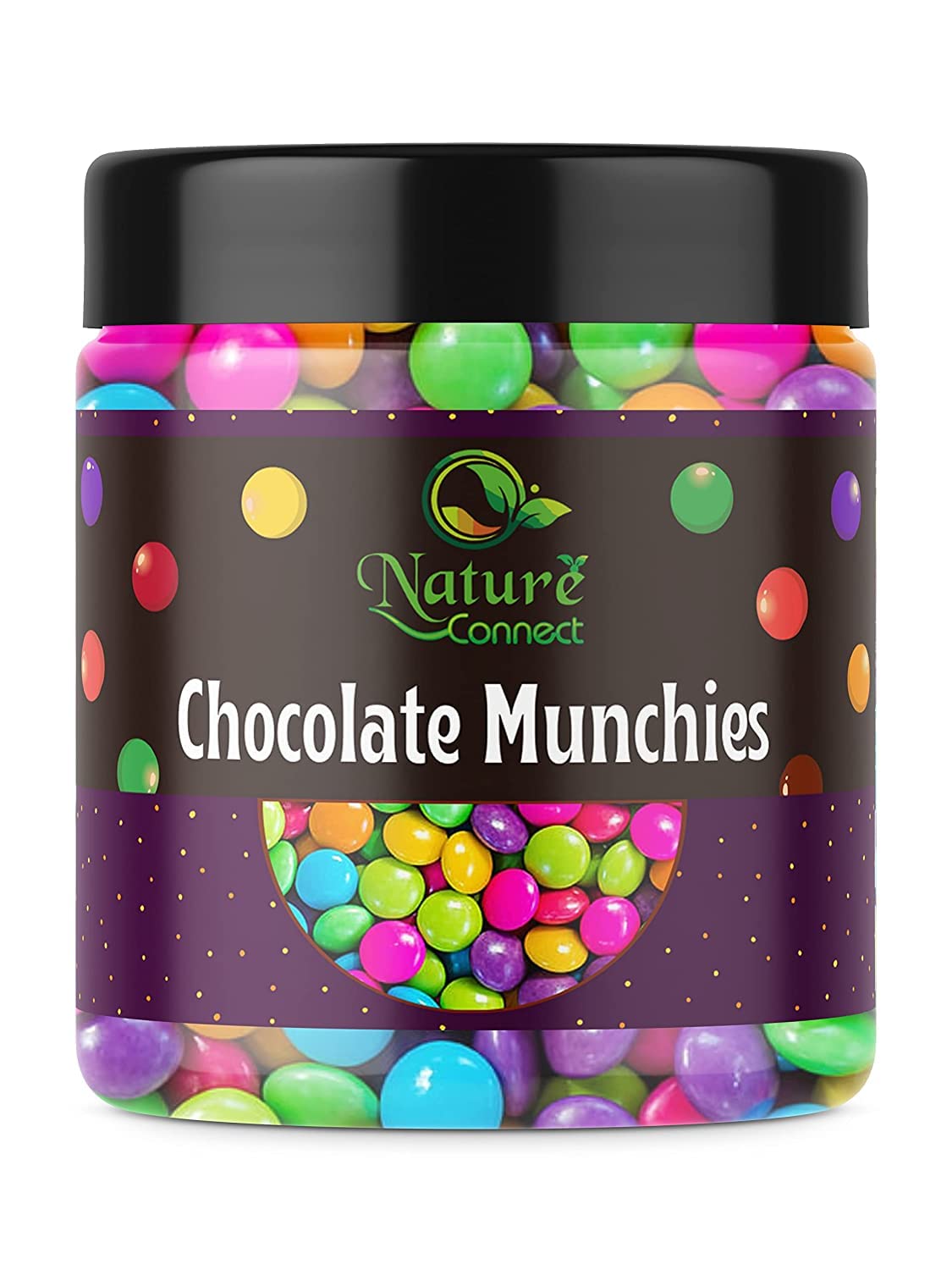 Nature Connect Gems Chocolate Buttons 300 gm |Chocolate Munchies -Bright Colour Gems Buttons_Packing May Vary