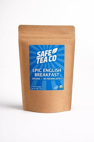 Epic English Breakfast, Organic and No Microplastics Tea Bags, 25 Count