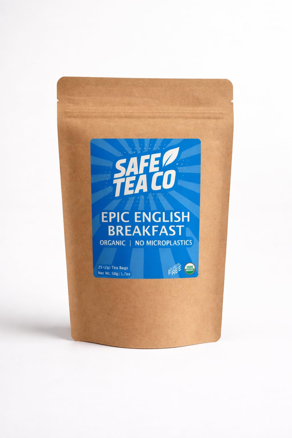 Epic English Breakfast, Organic and No Microplastics Tea Bags, 25 Count