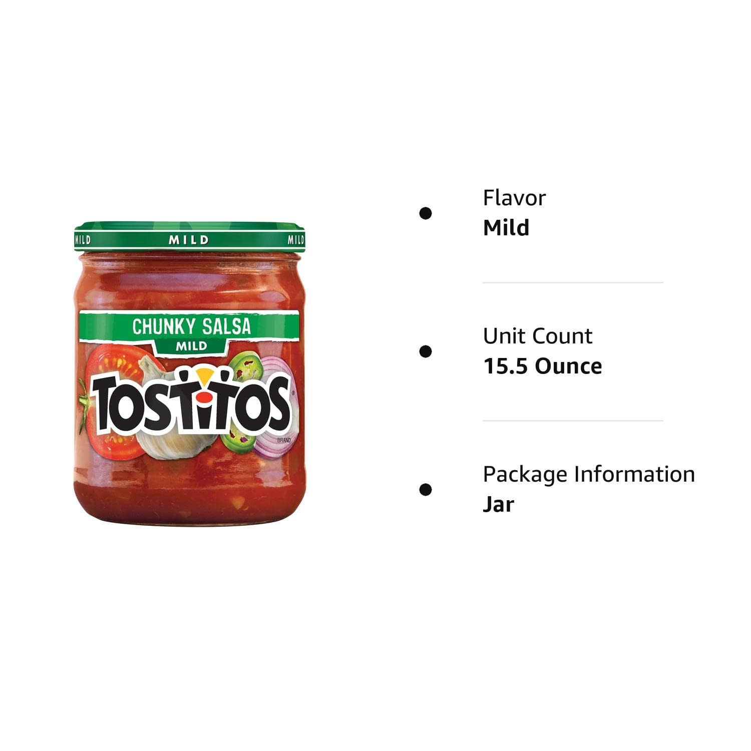 Tostitos Dip, Chunky Salsa, Mild, 15.5oz
