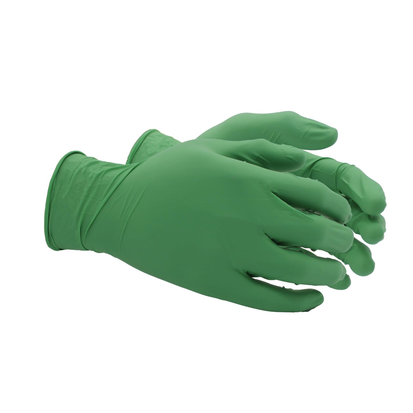 SHOWA 6110PF Sustainable EBT Latex-Free, Powder-Free, Nitrile Disposable Single Use Safety Gloves, 4 Mil, 9.5" Length, Small (1 Box/100 Gloves)