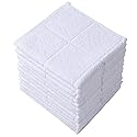 Glynniss Dishcloths Kitchen Highly Absorbent Dish Rags 100% Cotton Dish Cloths for Washing Dishes, Cleaning (11 x 11 Inches, 12 pcs, White)