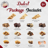 Deluxe Tea and Food Gift Basket Gourmet Present Featuring Old Fashioned Scones, Cheese Brownie, Fudge and Brownie, Muffins, and more plenty to please