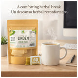 Tila Té (Linden Tea) - 60 Tea Bags - 100% Natural, Vegan, Herbal - Caffeine-Free, Gluten-Free, Non-GMO - Soothing Traditional Infusion - by