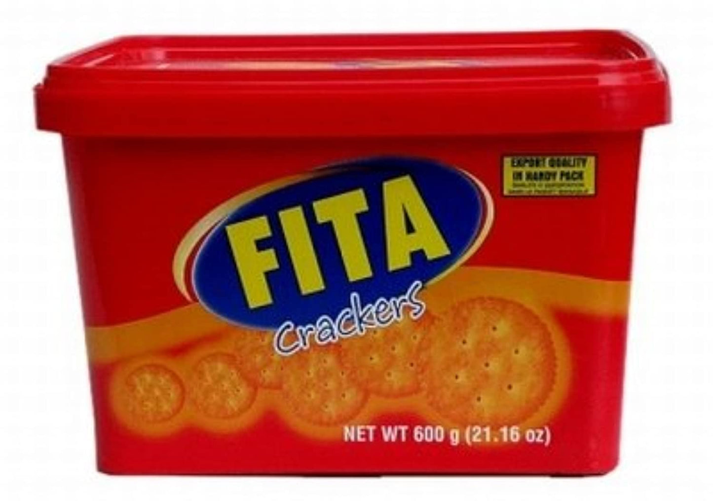 Fita Crackers in Plastic Tub 600g (2 Pack)