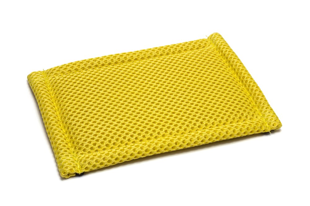 Microfiber Dish and Kitchen Scrubbing Sponge - 4.25"x6.25" - Dish Sponge Replacement, Scratch-Free Scouring Pad, Laundry and Dishwasher Safe (6, Grey