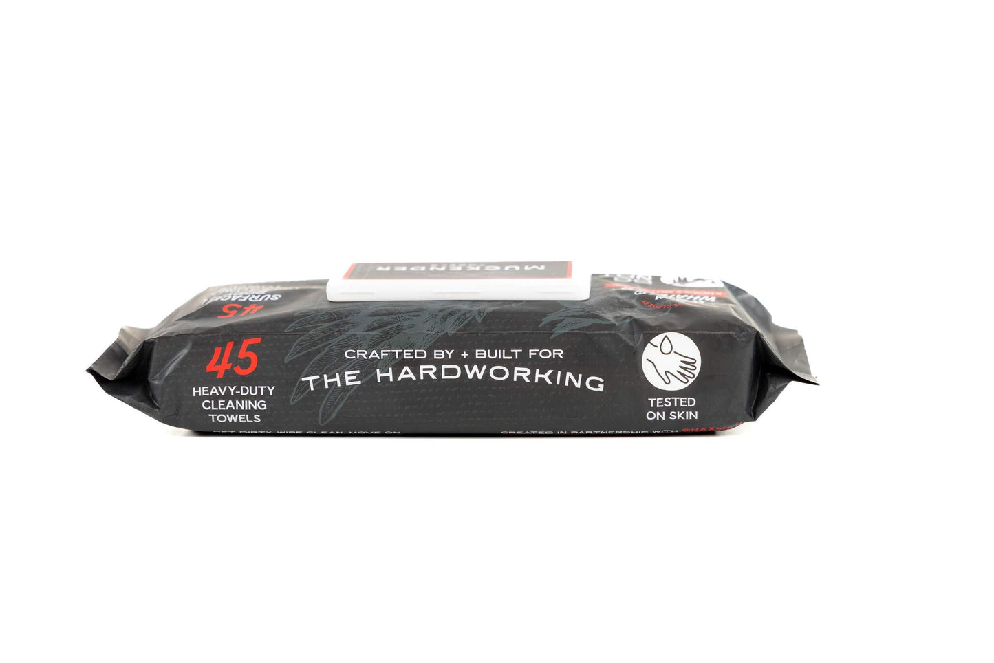 Muckender Heavy Duty Cleaning Wipes - Paint Prep & Degreasing - Flat Pack Travel Size Hand & Tool Cleaning Towels - Eco-Friendly, Unscented - (45 ct