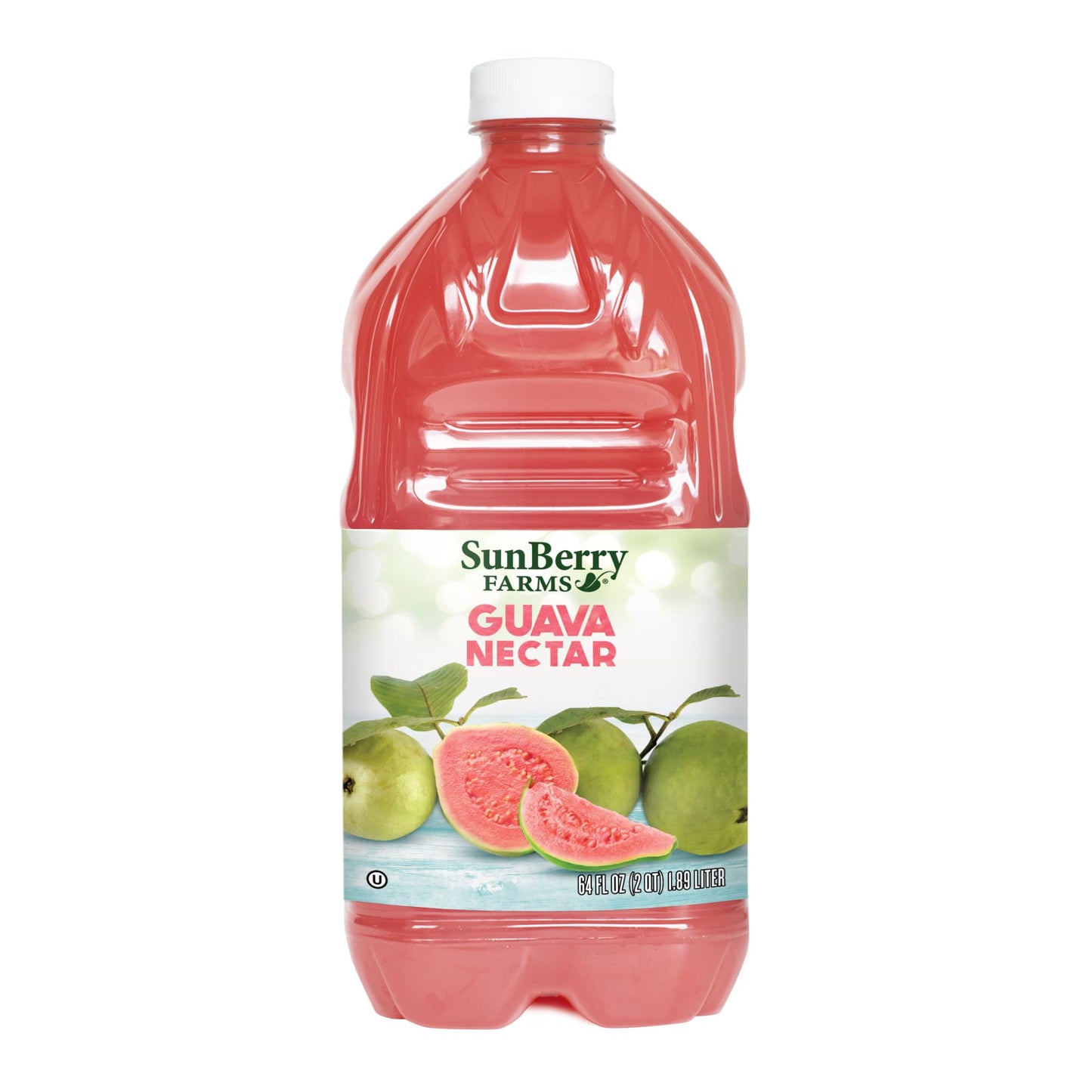 Sunberry Farms Guava Nectar, 64 fl oz Bottle | Exotic Tropical Juice Drink | Non-GMO, No High Fructose Corn Syrup | Refreshing Guava Beverage