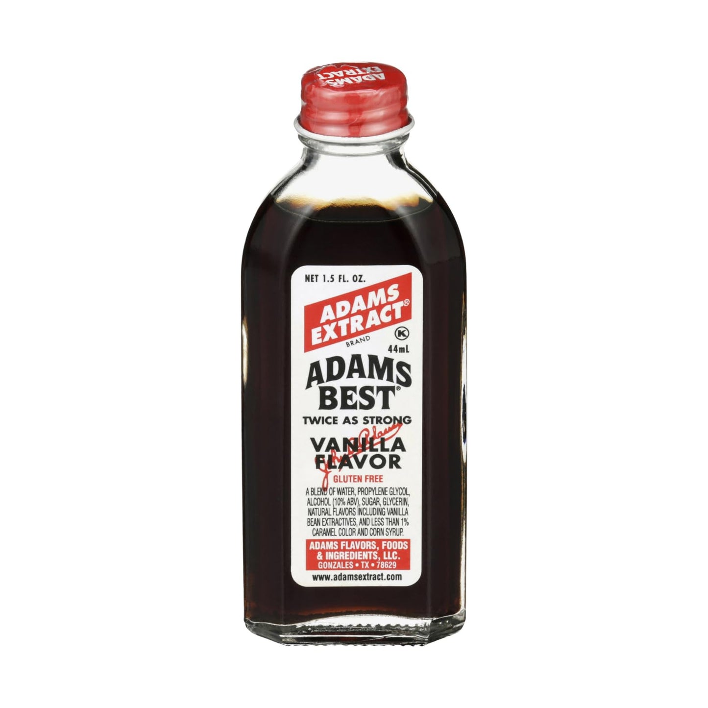 Adams Extract Flavoring 1.5oz Bottles (Pack of 3) Choose Flavor Below (Adams Best Twice as Strong Vanilla 1.5oz)