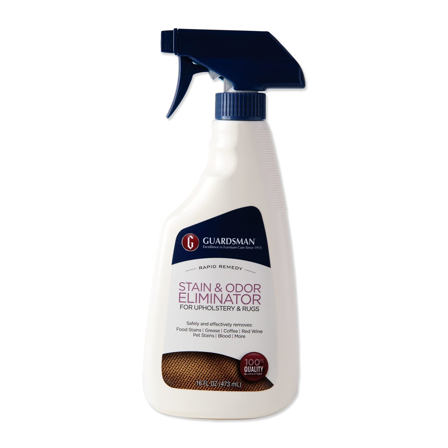 Guardsman 462600 Stain & Odor Eliminator for Fabric Removes Stains, Grease, Red Wine, Pet Stains,16 Oz Spray