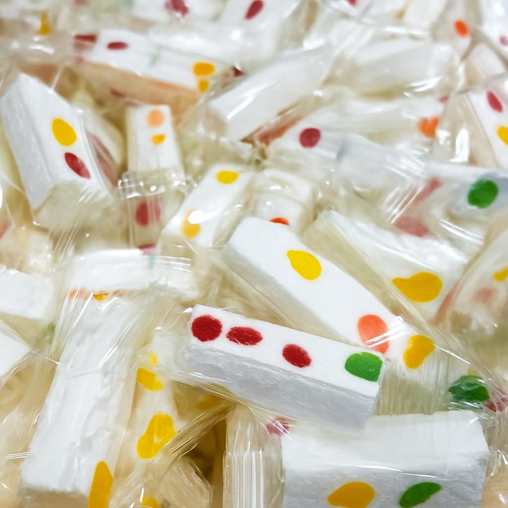 Italian Jujube Nougat Candy, Soft Chewy Fruit Flavors, 2.2 lb Bulk Bag