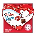 Kinder & Love Gift Box, 25 Mini Milk Chocolate Hearts, Valentine's Gift, 3.7 oz