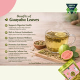 Guayaba (Guava Leaves) Loose Leaf Tea - Dried Guava Leaf Herbal Infusion, Caffeine Free, Sugar Free, 4 oz Resealable Bag