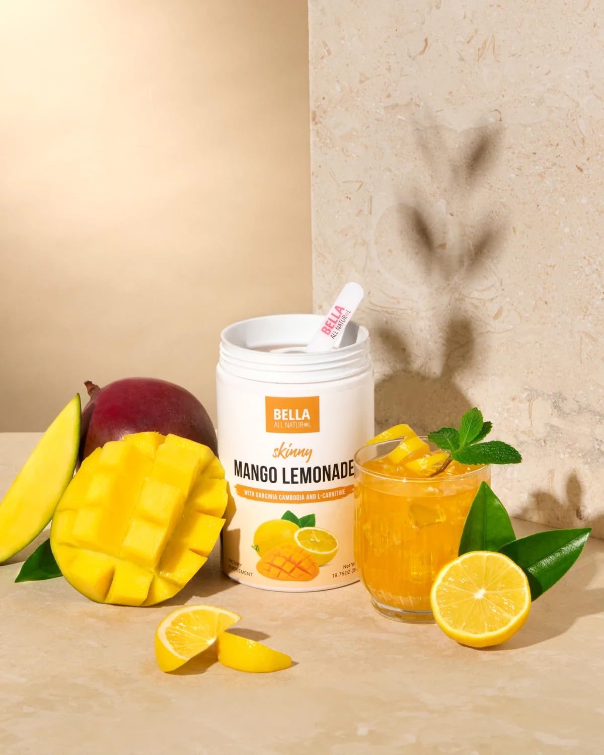 Bella All Natural Skinny Lemonades (19.75 Ounce, Mango)