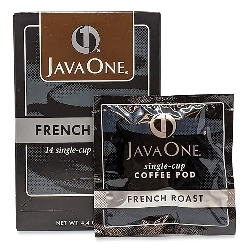 Java One 30800 Coffee Pods, French Roast, Single Cup, 14/Box