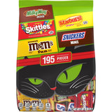 M&M's, Snickers & More Mini and Fun Size Halloween Candy, Assorted Chocolate Candy Variety Pack, 195 Ct Bulk Bag