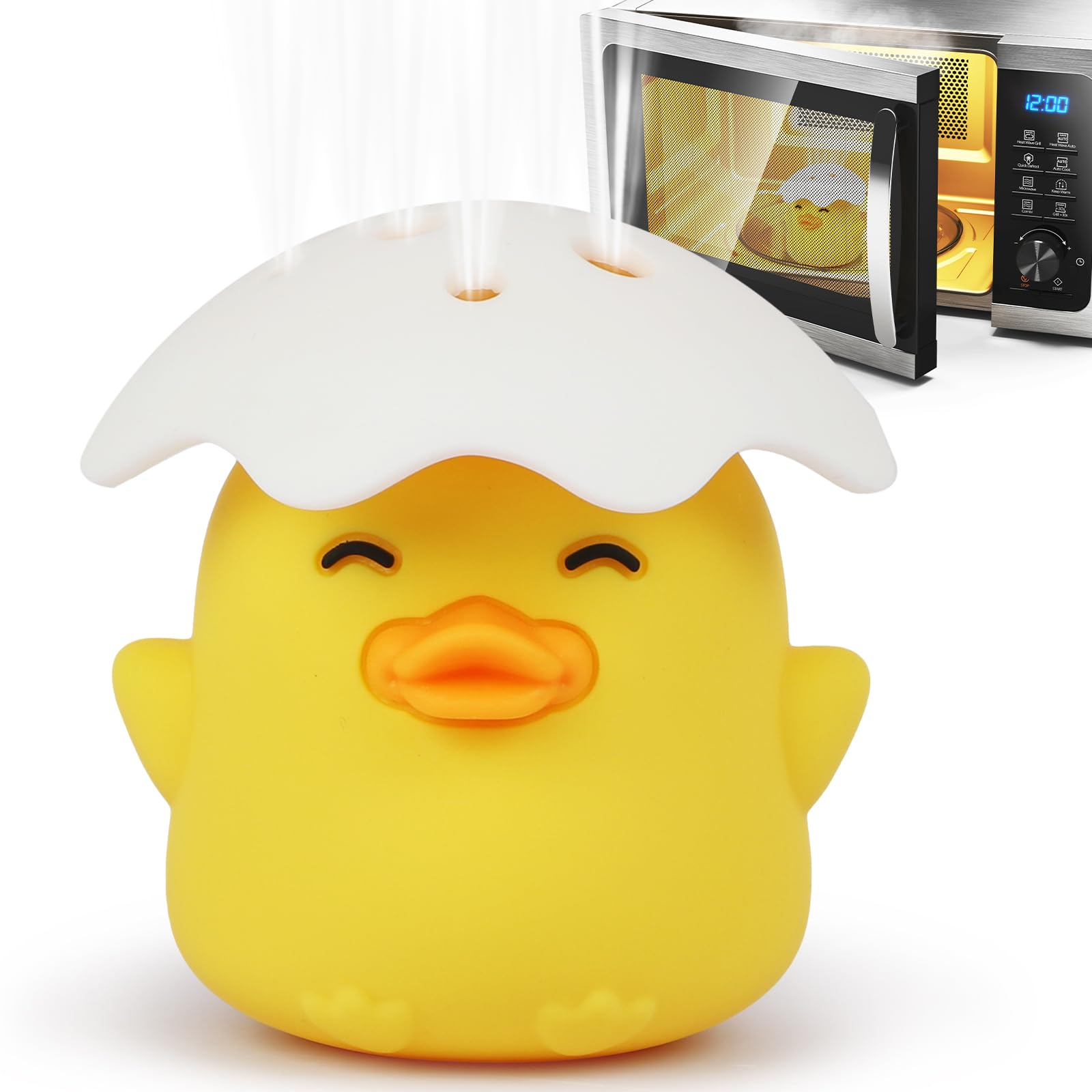 Sakuo NEW Microwave Steam Cleaner, Duck Microwave Cleaner, Just Add Vinegar and Water, Cut Cleaning Time by Half, Kitchen Gifts Accessories Gadgets