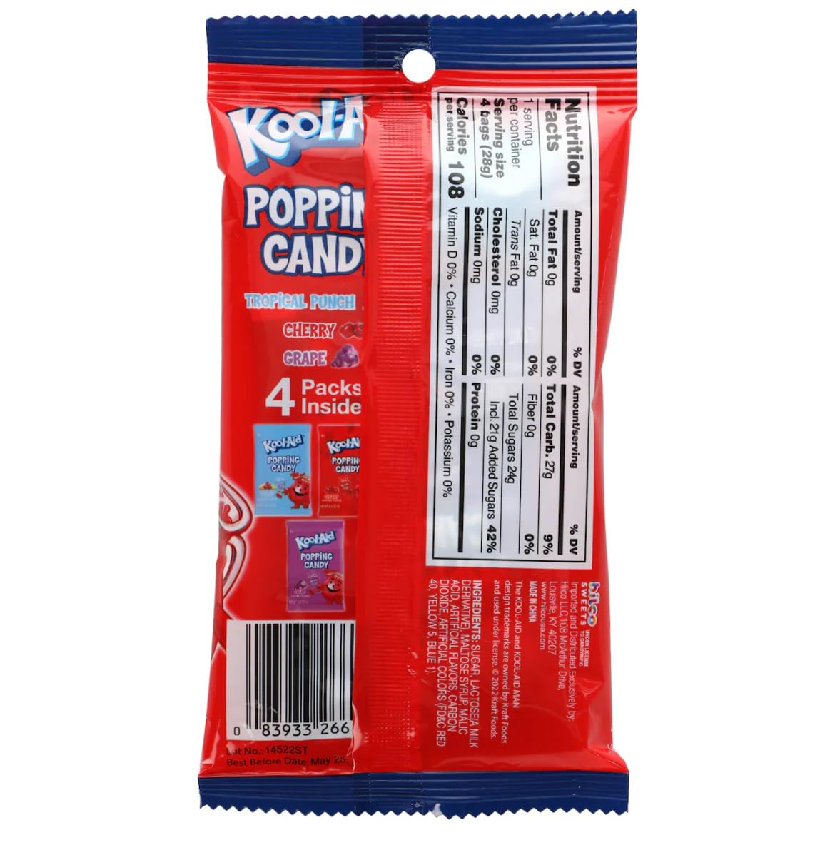 Kool-Aid Popping Candy, 4-pc. 0.98-oz.