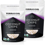 Terrasoul Superfoods Raw Coconut Chips (Organic), 12 Ounce (Pack of 2)