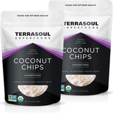 Terrasoul Superfoods Raw Coconut Chips (Organic), 12 Ounce (Pack of 2)