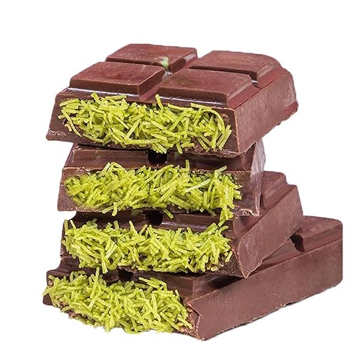 Dubai Chocolate Bar Kit,Mildly Bitter But Not Greasy, Movie Theater Candy,Nutty Fruity Dubai Chocolate,Enhanced Sandwich Texture
