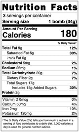 THE ORIGINAL COCOA BOMBS COOKIES & CREAM - U.S. MADE 3 PACK WITH MINI WHITE MARSHMALLOWS