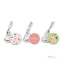 Andaz Press Floral Roses Girl Baby Shower Collection, Personalized Chocolate Drop Label Stickers Trio, Fits Kisses, 216-Pack, Custom Made Any Name