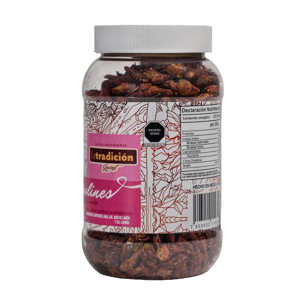 Chapulines (grasshoppers) - Gourmet edible insects, Healthy Snack, Super Food, Mexican Gourmet Artisan Product from Oaxaca Mexico 105 G - 3.7 Oz (3.7