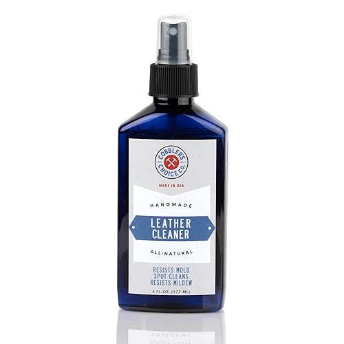 Cobbler's Choice Co. Finest Quality Leather Cleaner 100% Natural - Designed to Fight Fresh Stains, Dirt, & Build-Up - Easy Spray Application
