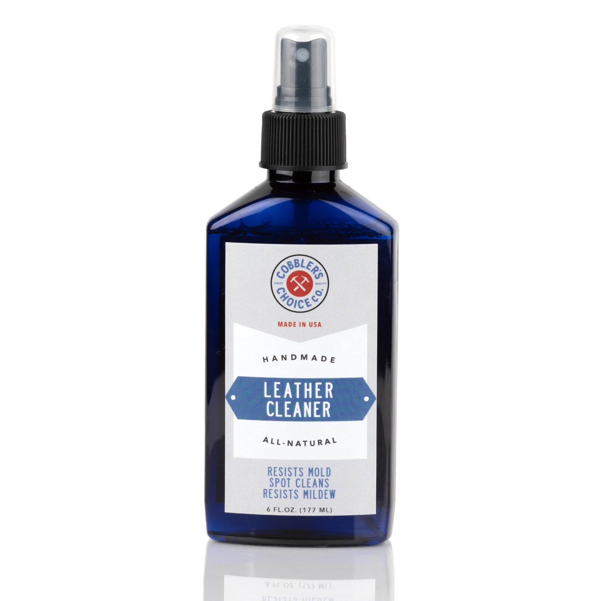 Cobbler's Choice Co. Finest Quality Leather Cleaner 100% Natural - Designed to Fight Fresh Stains, Dirt, & Build-Up - Easy Spray Application