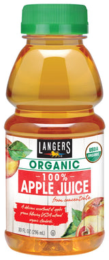Langers Organic 100% Apple Juice, 10 Fl Oz (Pack of 12)
