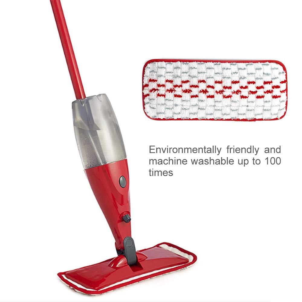 VideoPUP 4PCS Replacement Microfiber Washable Spray Mop Pads Compatible with ProMist Max Spray Mop Reusable Refill Mop Pads