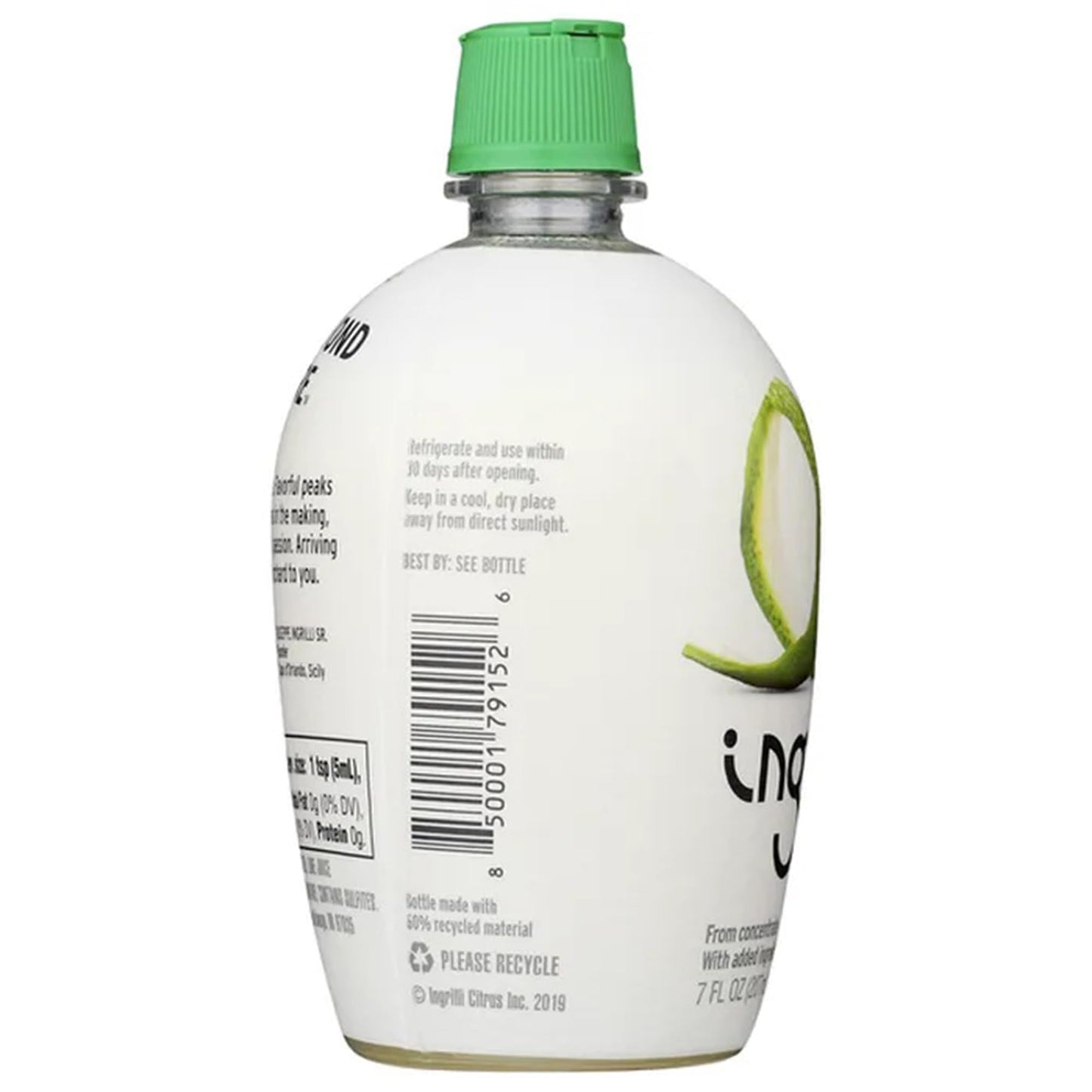 Ingrilli 100% Lime Juice from Concentrate, 7 Fl Oz Bottle (Pack of 12)