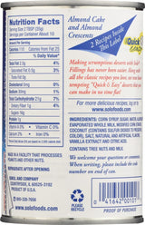 Solo Almond Cake and Pastry Filling 12.5oz, Pack of 8