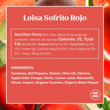Loisa Cooking Sauce, Non-GMO, No-MSG, No Preservatives, No Artificial Coloring, No Artificial Flavors, Vegan, Pure Latin Flavor (Sofrito Rojo Two